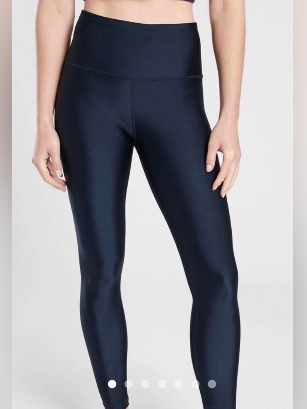 Athleta Elation Sheen Tight 7/8 Legging Navy Blue Lustre Medium